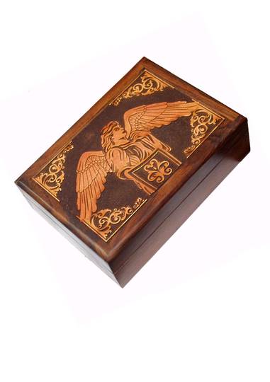 Archangel Michael Wooden Tarot Box